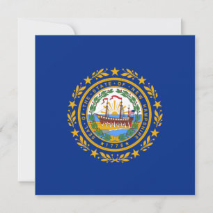 Tarjeta Bandera del Estado de New Hampshire