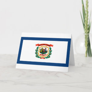 Tarjeta Bandera del Estado de Virginia Occidental