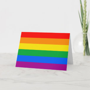 Tarjeta Bandera del Orgullo Arcoíris LGBTQ+