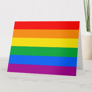 Tarjeta Bandera del Orgullo Arcoíris LGBTQ+