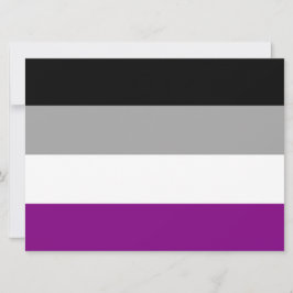 Tarjeta Bandera del Orgullo Asexual (As) (Asexualidad)