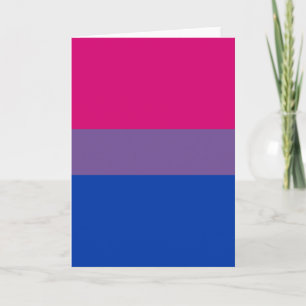 Tarjeta Bandera del Orgullo Bisexual