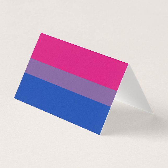 Tarjeta Bandera del Orgullo Bisexual (Anverso)