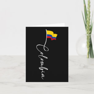 Tarjeta Bandera del Orgullo Colombiano Expatriado Nacional