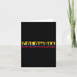 Tarjeta Bandera del Orgullo Colombiano Expatriado Nacional