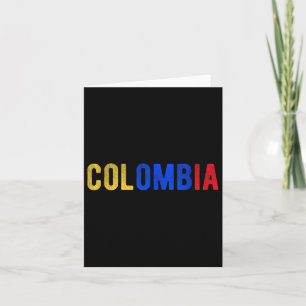 Tarjeta Bandera del Orgullo Colombiano Expatriado Nacional