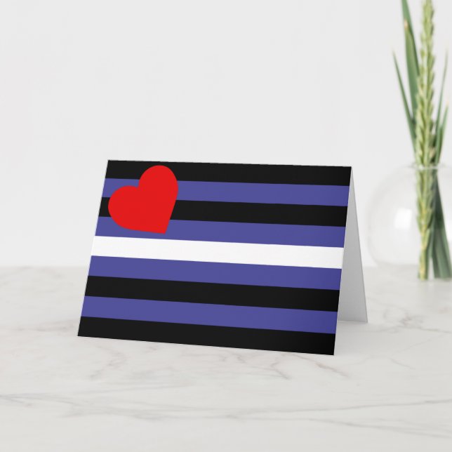 Tarjeta Bandera del Orgullo de Cuero (Anverso)