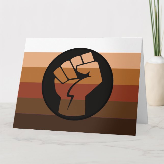 Tarjeta Bandera del Orgullo de las POC (Anverso)