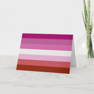 Tarjeta Bandera del Orgullo Lesbiano (Origen)