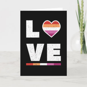 Tarjeta Bandera del Orgullo Lésbico LGBTQ Molesta Amor Gru