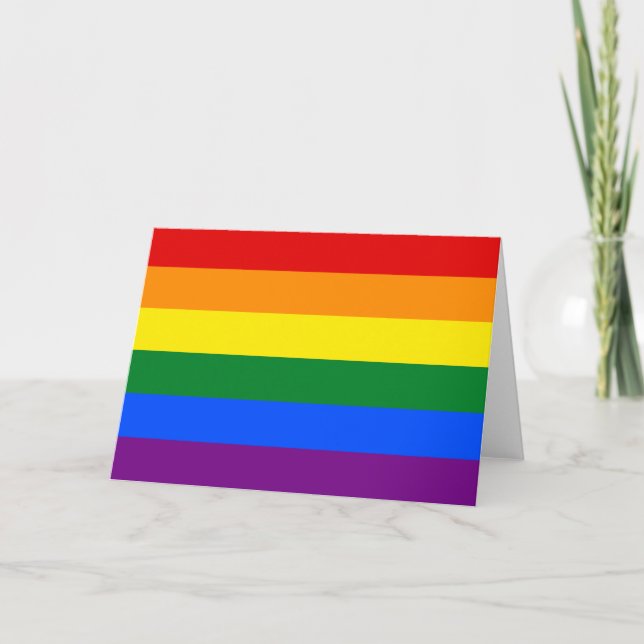 Tarjeta Bandera del orgullo LGBT (Anverso)