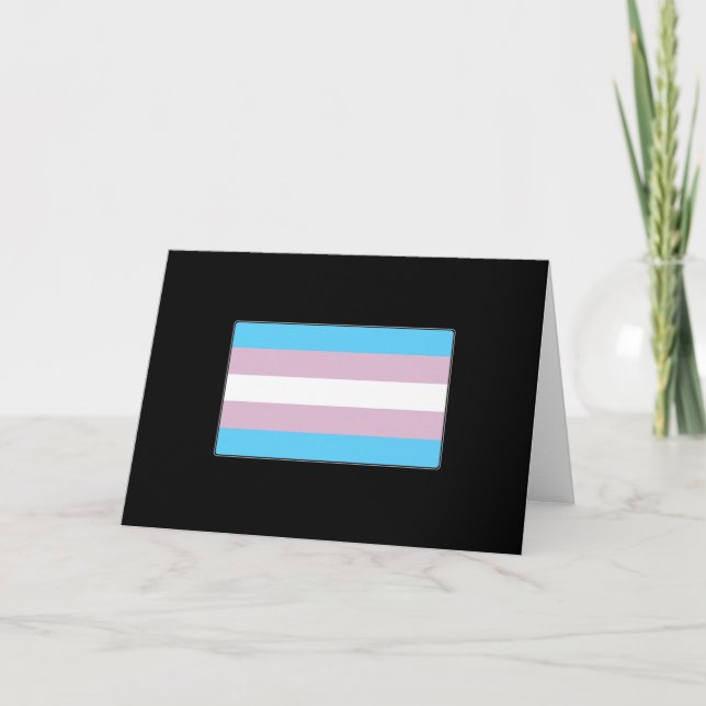 Tarjeta Bandera del Orgullo Transgénero (Anverso)