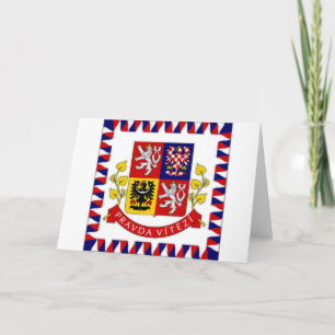 Tarjeta Bandera del presidente de la República Checa