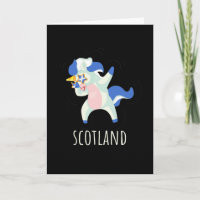 Bandera escocesa Dabbing Unicorn