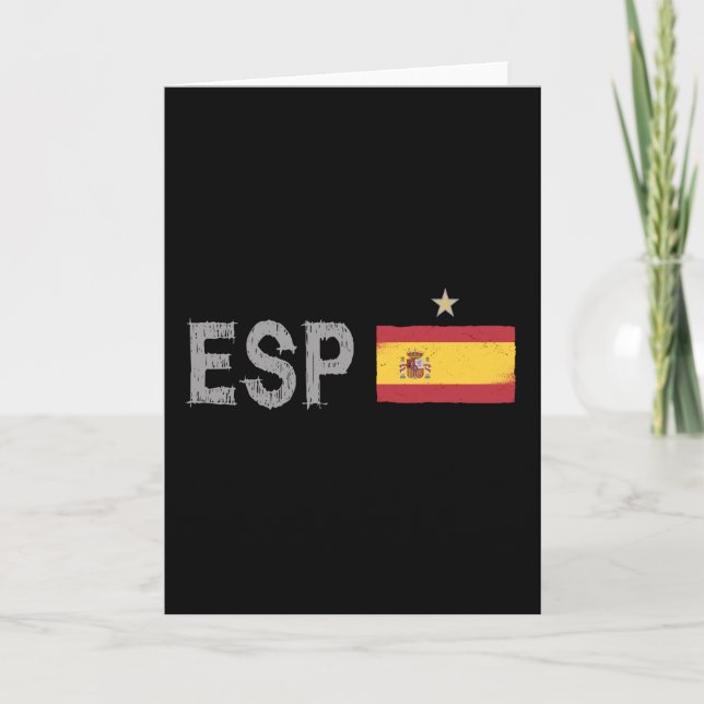Tarjeta Bandera española de hincha de fútbol de España (Anverso)