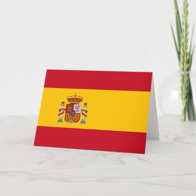 Tarjeta Bandera española (España) (Anverso)