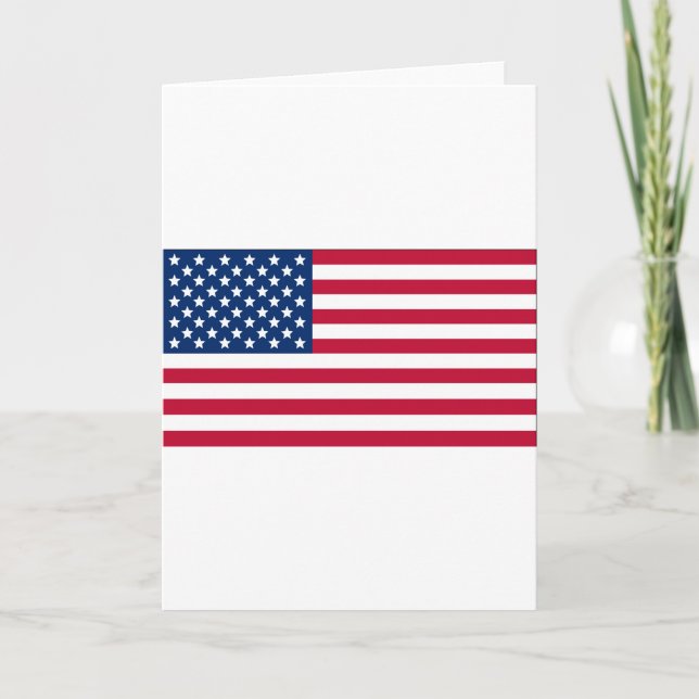 Tarjeta Bandera estadounidense (Anverso)