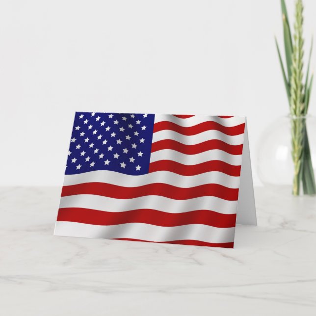 Tarjeta Bandera estadounidense (Anverso)