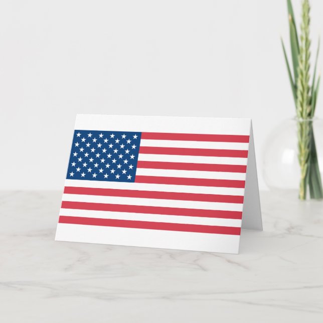 Tarjeta Bandera estadounidense (Anverso)