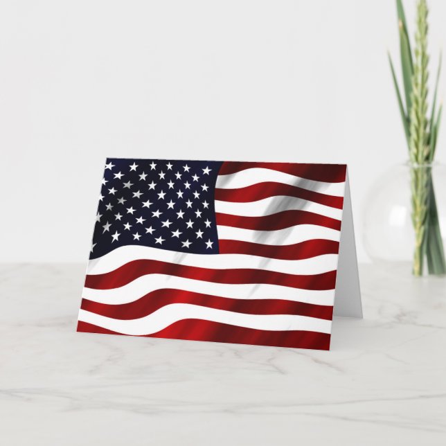 Tarjeta Bandera estadounidense (Anverso)