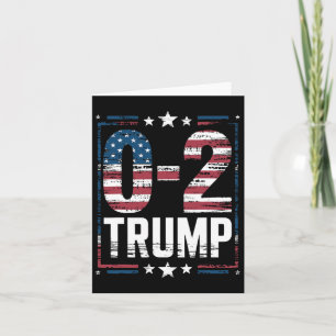 Tarjeta Bandera estadounidense 0-2 Trump 2024
