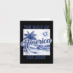Tarjeta Bandera Estadounidense 2025 Del Golfo Retro De Est