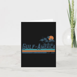 Tarjeta Bandera Estadounidense 2025 Del Golfo Retro De Est