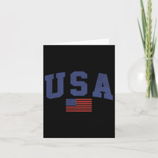 Tarjeta Bandera Estadounidense 4 De Julio Americana Negrit