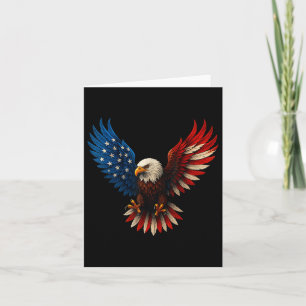 Tarjeta Bandera Estadounidense Águila Baldosa Águila Patri