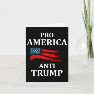 Tarjeta Bandera estadounidense anti Trump 2024