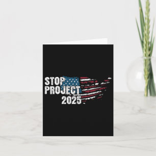 Tarjeta Bandera estadounidense anti Trump del Proyecto 202