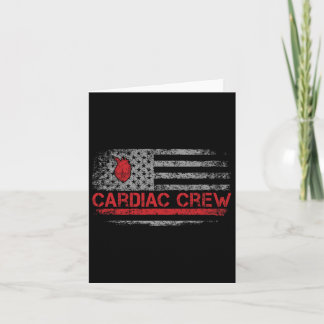 Tarjeta Bandera Estadounidense Cardiaca Cardiología Coche