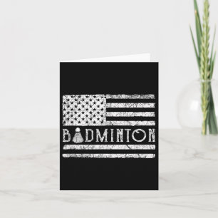 Tarjeta Bandera Estadounidense de Badminton organiza graci