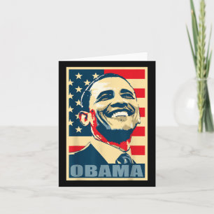 Tarjeta Bandera estadounidense de Barack Obama: Demostraci