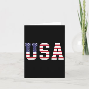 Tarjeta Bandera Estadounidense De Estados Unidos 4 De Juli