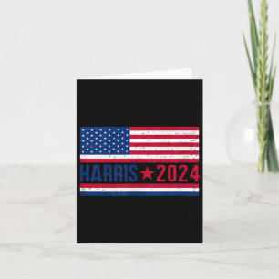 Tarjeta Bandera estadounidense de Kamala 2024
