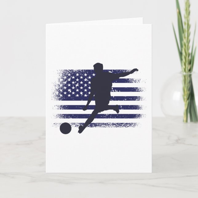 Tarjeta Bandera estadounidense de la camiseta de un hincha (Anverso)
