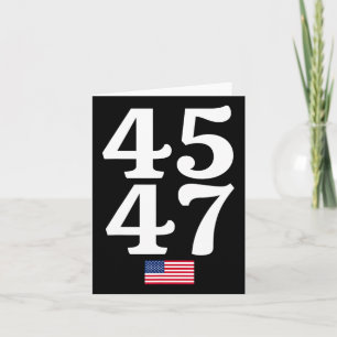 Tarjeta Bandera Estadounidense De Trump 2024