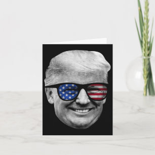 Tarjeta Bandera Estadounidense Donald Trump 4 De Julio