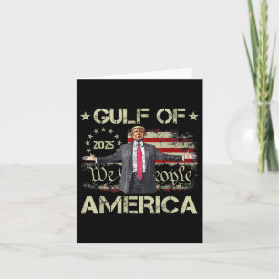 Tarjeta Bandera Estadounidense Est 2025 Del Golfo De Trump