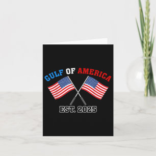 Tarjeta Bandera Estadounidense Gul-f Retro Of America Est 