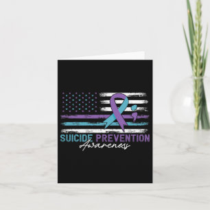 Tarjeta Bandera estadounidense lucha contra la prevención