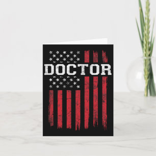 Tarjeta Bandera Estadounidense médico Patriota Estadounide