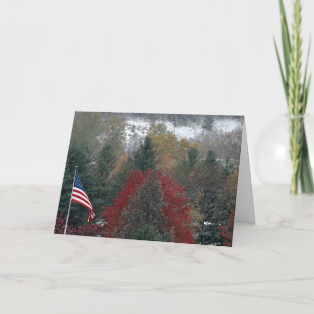 Tarjeta Bandera estadounidense para siempre (Anverso)