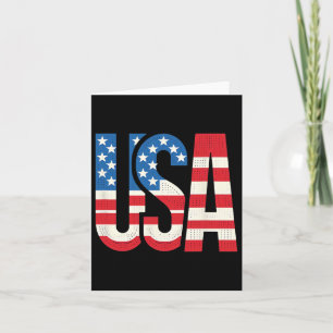 Tarjeta Bandera Estadounidense Patriótica Estadounidense 4