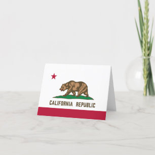 Tarjeta Bandera estatal de California