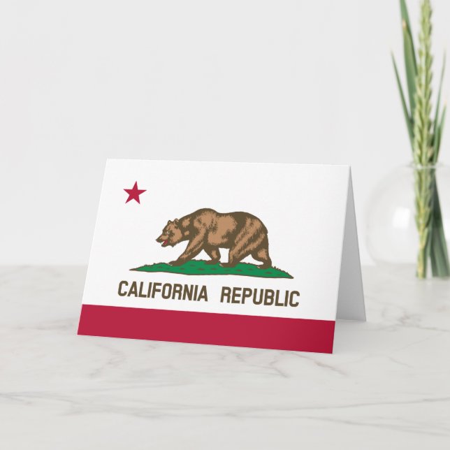Tarjeta Bandera estatal de California (Anverso)