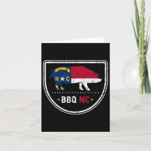 Tarjeta Bandera Estatal De Carolina Del Norte Bbq Nc