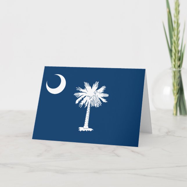 Tarjeta Bandera Estatal de Carolina del Sur (Anverso)