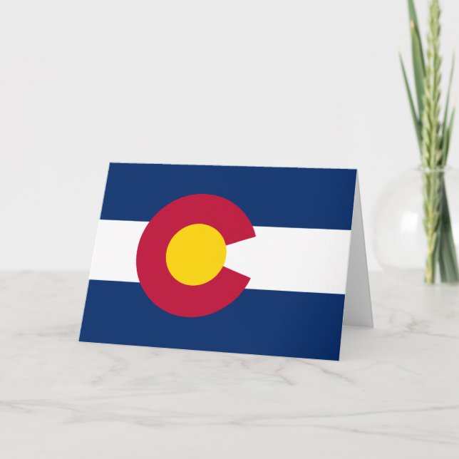 Tarjeta Bandera Estatal de Colorado (Anverso)